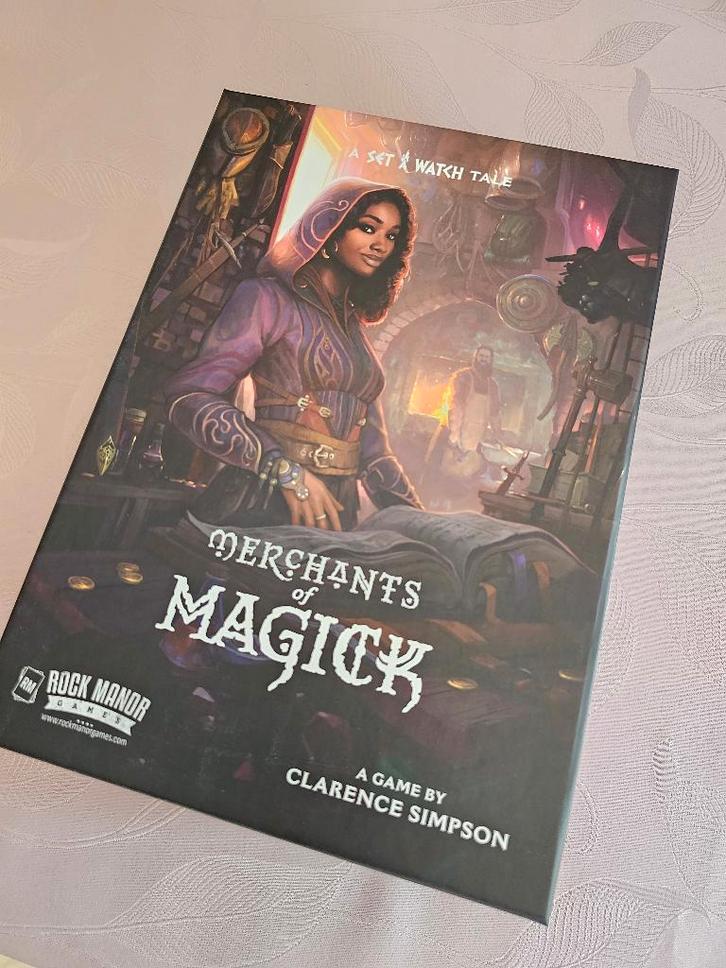 Merchants of Magick, Uitbreidingen, Organizer + Sleeves, Hobby en Vrije tijd, Gezelschapsspellen | Bordspellen, Zo goed als nieuw