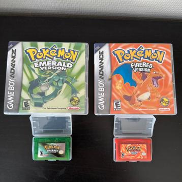 Pokemon Emerald FireRed Reproducties (Getest) + Cases beschikbaar voor biedingen