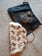 Bulaggi vintage clutch beige met zwart borduurwerk, Anneonline, Steenbergen, Shop@wesell4u.nl, Beige