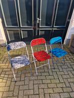 Klapstoel deens pluche, Tuin en Terras, Tuinstoelen, Ophalen of Verzenden, Zo goed als nieuw