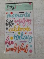 PIMP IT stickers scrapbook, Hobby en Vrije tijd, Scrapbooking, Ophalen of Verzenden, Nieuw, Versiering of Embellishment, Overige merken