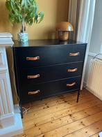 Commode, ladekast zwart. Bilss, Huis en Inrichting, Kasten | Ladekasten, Ophalen, Gebruikt, 50 tot 100 cm, 3 of 4 laden