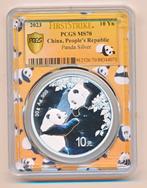 China 30 gram Zilveren panda 2023 MS70