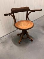 Antieke bureaustoel met armleuningen, Antiek en Kunst, Ophalen of Verzenden