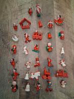 32 houten kersthangers  , vintage, Diversen, Ophalen