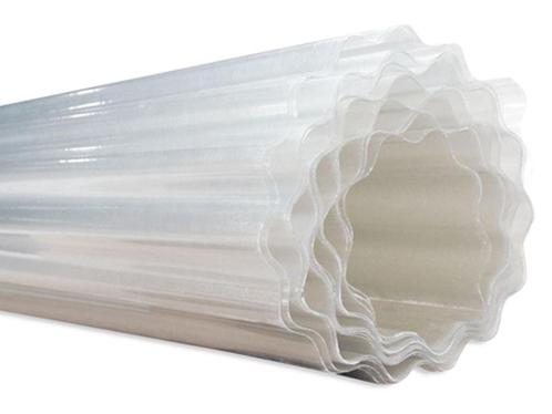 POLYESTER GOLFPLAAT 76/18 OP ROL van 30mtr WATERAFLOOP 125CM, Doe-het-zelf en Verbouw, Platen en Panelen, Nieuw, Overige materialen