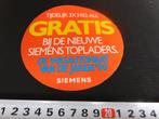 sticker SIEMENS De wasautomaat van de jaren '90, Ophalen, Zo goed als nieuw, Bedrijf of Vereniging