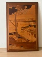 Mooie houten lijst ingelegd hout, Antiek en Kunst, Ophalen of Verzenden