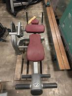 Life fitness - abdominal crunch bench - plate loaded, Sport en Fitness, Fitnessmaterialen, Ophalen, Zo goed als nieuw, Fitnessbank
