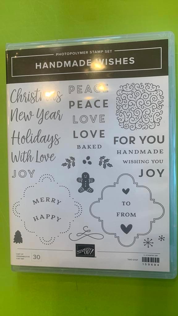 Stampin Up Stempelset Handmade Wishes NIEUW, Hobby en Vrije tijd, Stempelen, Nieuw, Clearstamp, Ophalen of Verzenden