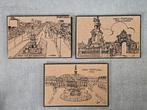 3 ansichtkaarten materiaal kurk van Lisboa Portugal, Ophalen of Verzenden