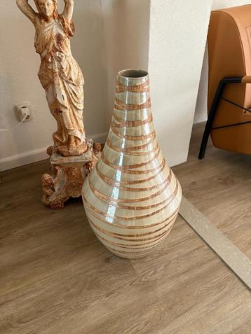 Brocante, Nieuw Grote Vloer Vaas Keramiek,,Prachtig beschikbaar voor biedingen
