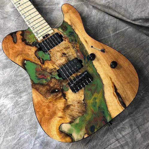 Maak uw eigen gitaar met olijfhout of ander soort en epoxy, Muziek en Instrumenten, Snaarinstrumenten | Gitaren | Elektrisch, Overige merken