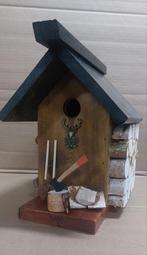 Leuk vogelhuisje met houtlook, Ophalen of Verzenden, Gebruikt