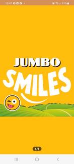 Jumbo smiles  gezocht.(ruilen voor bos mini knuffe, Verzamelen, Jumbo, Ophalen of Verzenden