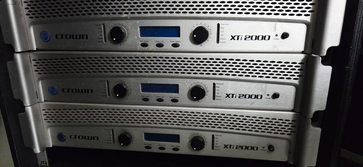 CROWN XTI 2000 versterkers, Muziek en Instrumenten, Versterkers | Keyboard, Monitor en PA, Gebruikt, 1000 watt of meer, Ophalen