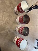 4x beschadige of gebruikte campbells soup olie vat 60L, Ophalen, Gebruikt, Vuurkorf