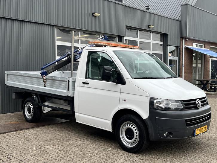 Volkswagen Transporter 2.0 TDI L2H1 Laadkraan Amco Veba open, Auto's, Bestelauto's, Bedrijf, Te koop, ABS, Airbags, Airconditioning