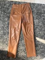 Leren broek Zara maat XS, Bruin, Zara, Ophalen of Verzenden, Zo goed als nieuw