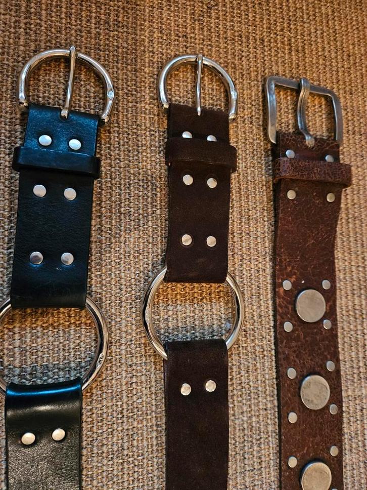 J&M Davidson Ceintuurs 80cm - 3 Stuks Pauw, Kleding | Dames, Riemen en Ceinturen, Gedragen, Tailleriem, 80 tot 90 cm, 5 cm of meer