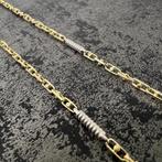 Prachtige 14k gouden massieve monte carlo ketting, Sieraden, Tassen en Uiterlijk, Kettingen, Ophalen of Verzenden, Nieuw, Goud