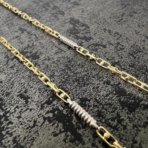 Prachtige 14k gouden massieve monte carlo ketting, Sieraden, Tassen en Uiterlijk, Kettingen, Nieuw, Goud, Ophalen of Verzenden