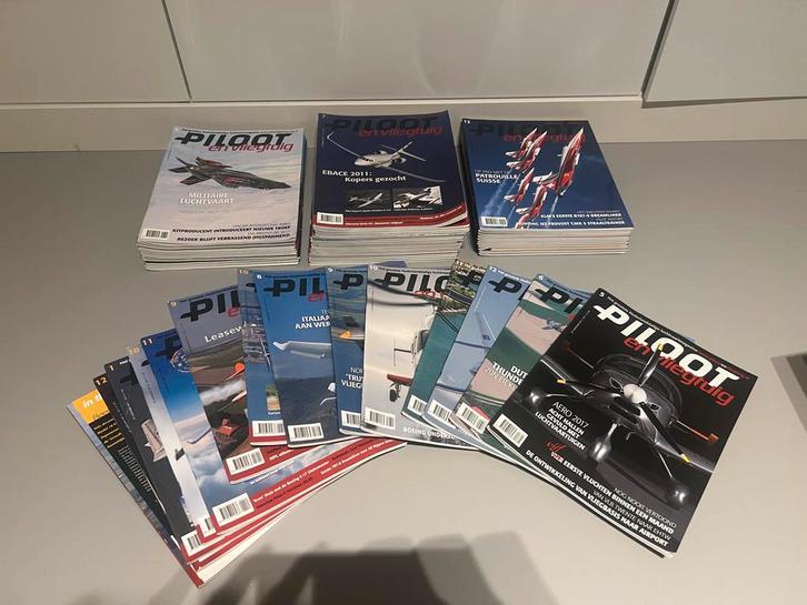Piloot en Vliegtuig Magazines - 60 stuks, Boeken, Tijdschriften en Kranten, Zo goed als nieuw, Sport en Vrije tijd, Ophalen