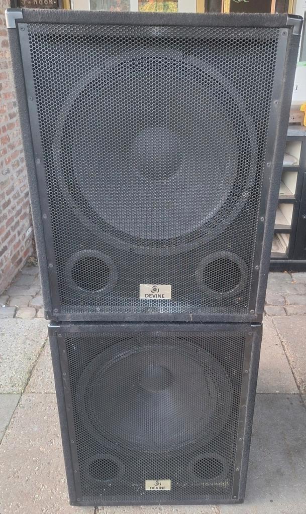 Devine 18" subwoofers, Audio, Tv en Foto, Luidsprekers, Subwoofer, 120 watt of meer, Overige merken, Ophalen