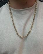Prachtige 14k gouden koningsketting | 60 cm, Sieraden, Tassen en Uiterlijk, Kettingen, Ophalen of Verzenden, Zo goed als nieuw