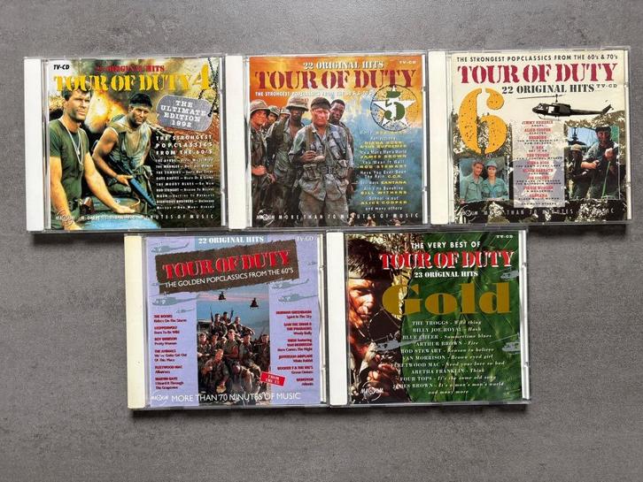 Tour Of Duty (5x) deel 1, 4, 5, 6 & Gold, leuke cd's goed, Cd's en Dvd's, Cd's | Verzamelalbums, Zo goed als nieuw, Pop, Ophalen of Verzenden