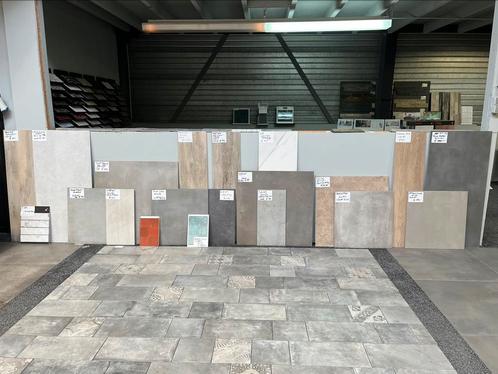 Restant indoor vloertegels 30x60 / 60x60 vanaf € 7,50 pm2, Doe-het-zelf en Verbouw, Tegels, Nieuw, Vloertegels, Keramiek, 40 tot 60 cm