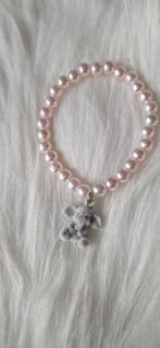 Kinderarmband met olifant bedel, Overige materialen, Nieuw, Ophalen of Verzenden, Roze