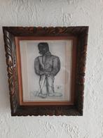 Twee schilderijen met lijst van Constant Permeke, Ophalen of Verzenden