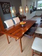eetkamertafel + 4 stoelen, Ophalen, Gebruikt, 50 tot 100 cm, Vijf personen of meer