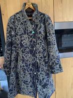 Desigual jas met apart borduursel, Kleding | Dames, Jassen | Winter, Ophalen of Verzenden, Zo goed als nieuw, Maat 42/44 (L), Zwart