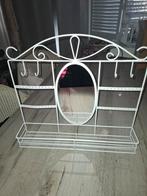 Brocante rekje met spiegel., Ophalen of Verzenden, Minder dan 50 cm, Minder dan 100 cm