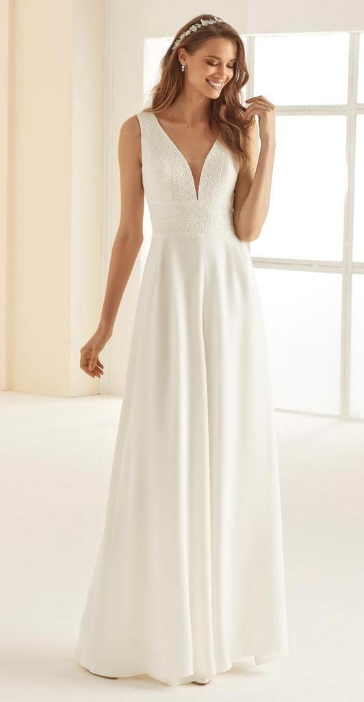 Trouwjumpsuit trouw jumpsuit bruid bruidspak Bianco Evento, Kleding | Dames, Trouwkleding en Trouwaccessoires, Nieuw, Trouwjurk