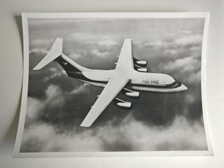 Originele foto van de HS146 (F200), Verzamelen, Luchtvaart en Vliegtuigspotten, Gebruikt, Kaart, Foto of Prent, Ophalen of Verzenden