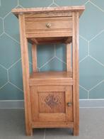 Antiek nachtkastje / bijzettafeltje uit grootmoeders tijd, Ophalen, Gebruikt, Minder dan 45 cm, 70 cm of meer