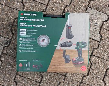 Nieuw: PARKSIDE 20V Accu-combitool-3-in-1 ongeopend in doos beschikbaar voor biedingen