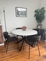 Ronde marmeren eettafel 120cm, Huis en Inrichting, Tafels | Eettafels, Ophalen, Gebruikt, 100 tot 150 cm, Rond