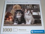 Puzzel *** LOVELY KITTENS *** 1000 stukjes Clementoni, Ophalen of Verzenden, 500 t/m 1500 stukjes, Zo goed als nieuw, Legpuzzel