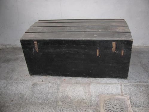 Oude antieke hutkoffer, koffer opbergkoffer, Antiek en Kunst, Curiosa en Brocante, Ophalen
