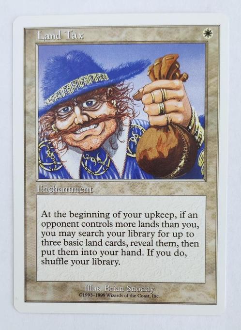 Land Tax Battle Royale MTG Near Mint, Hobby en Vrije tijd, Verzamelkaartspellen | Magic the Gathering, Zo goed als nieuw, Losse kaart