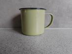 Emaille Mok 8x7 cm. Licht Groen, Overige materialen, Ophalen of Verzenden, Zo goed als nieuw, Overige stijlen