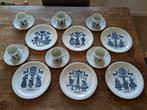 Vintage Leeuwenzegel servies (6 bordjes, kopjes en schotels), Ophalen