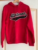 ⸻  Titel: Rode hoodie met ‘Allatron’ opdruk – Unisex maat m, Ophalen of Verzenden, Gedragen, Rood