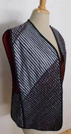 Handgemaakt Scandinavische look apart gilet! L, Verzenden, Maat 42/44 (L), Zo goed als nieuw, Zonder mouw