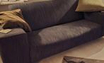 2.5 zits bank donker blauw / grijs, Huis en Inrichting, Banken | Bankstellen, Ophalen, Gebruikt, Overige maten, 75 tot 100 cm