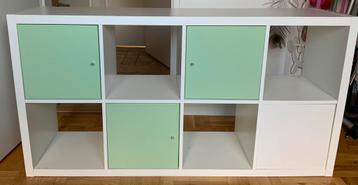 Ikea Kallax Kast (wit) + 4 x inzet inkl deuren!!! beschikbaar voor biedingen